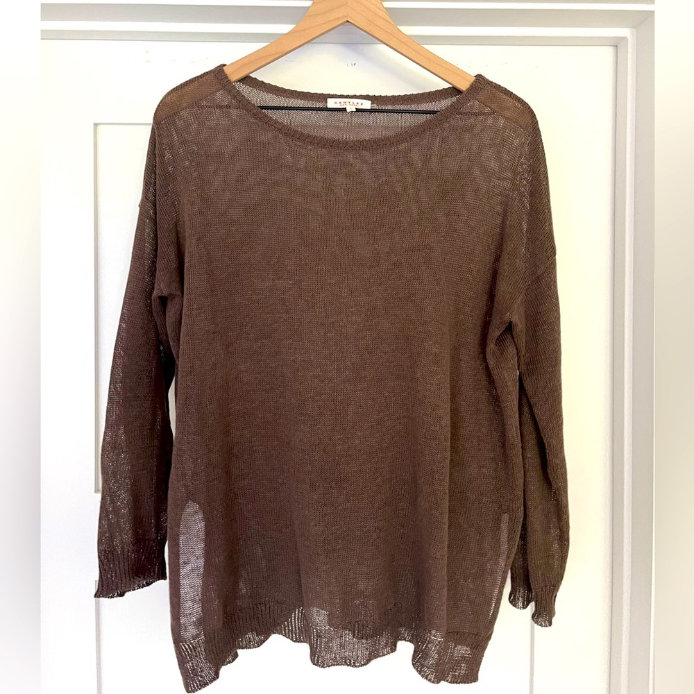 Demylee brown lightweight loose knit sweater in excellent condition